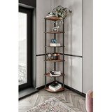 Hanah home Knjižna polica sa 6 uglova, 34x173x34 cm, Boja oraha | Eponuda.ba