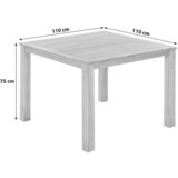 Gardenson Vrtna Miza Paraiba, 110x75x110cm, Masivno | Shoptok.si