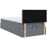 vidaXL otomanski okvir kreveta s madraca tamnosivi 90x200cm baršunasti | shoptok.hr