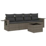 Maison Chic Seti vrtnega pohištva - Vrtna garnitura - Vrtni pohištvo set 5-delna z blazinami siv poli ratan, (21814140) | Shoptok.si