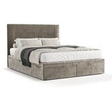 Maison de Rêve Bež oblazinjena zakonska postelja s prostorom za shranjevanje 180x200 cm Mavel – | Shoptok.si