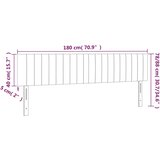  LED uzglavlje plavo 180x5x78/88 cm od tkanine | shoptok.hr