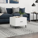  Stolić za kavu bijeli 50 x 50 x 40 cm od konstruiranog drva | shoptok.hr