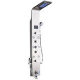 rozin LED tuš panel za kopalnico, 6 načinov inteligentni LCD, rožnato zlato deževni slap, brušeni nikl 8009, (5000159288) Cene