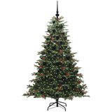 vidaXL Umestno božično drevo Zelena 180 cm PVC, kovina in plastika | Shoptok.si