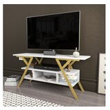 Hanah home tv polica minerva gold white | ePonuda.com