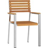 vidaXL Set vrtnih stolov Naravni les Akacijev les Srednja Vzdržljiv | Shoptok.si