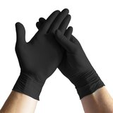 Espeon Nitril Ideal Black nitrilne rukavice bez pudera veličina S 100 kom | shoptok.hr