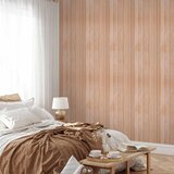  Tapeta - Light Wood - Vertical panels in a warm beige shade. 50x1000 Premium | shoptok.hr
