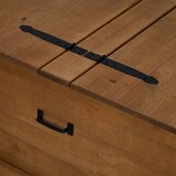 vidaXL Škrinja za pohranu HALDEN 91x91x47 cm puno drvo bor | shoptok.hr
