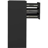 vidaXL Omara s cvetličnim koritom antracitna 90x40x125 cm jeklo | Shoptok.si