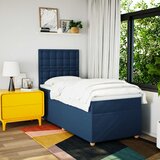  Krevet s oprugama i madracem plavi 90 x 200 cm od tkanine | shoptok.hr