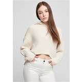 Urban Classics Women's Oversized Hooded Sweater - Cream