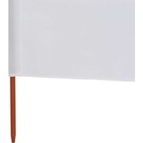  Vjetrobran s 3 panela od tkanine 400 x 160 cm pješčano bijeli | Eponuda.com