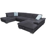 XORA sedežna garnitura, velur temno siva | Shoptok.si