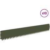  Ograda oko Travnjaka 10 pcs 103 x 15 cm Čelik Maslinastozelena | Eponuda.ba