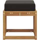  Vanjska Stolica Klupa s jastukom Prirodna 43 x 43 x 37 cm - Prirodna i crno 40 cm Otvoreno područje nogu | shoptok.hr
