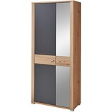 XORA garderobna omara barve grafita, hrast artisan | Shoptok.si