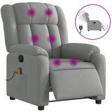 Maison Chic Električni masažni naslanjač - Relax naslanjač svetlo sivo blago, (22134747) | Shoptok.si