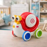  Interactive Snail Riding Drum Musical Educational Red | Shoptok.si