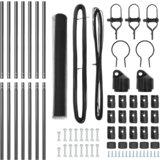 vidaXL heksagonalna ograja siva 1.4x10 m jeklo | Shoptok.si