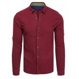 DStreet Men's burgundy shirt DX2252 | shoptok.hr