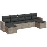  7-dijelni set vrtnih sofa svjetlosivi od poliratana | shoptok.hr