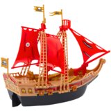  Pirate Ship Lights Sounds Wheels Black | shoptok.hr