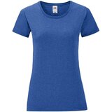 Fruit Of The Loom Blue Iconic women's t-shirt in combed cotton | Shoptok.si