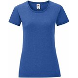Fruit Of The Loom Blue Iconic women's t-shirt in combed cotton Cene