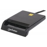 Manhattan USB čitač pametnih kartica, crna | shoptok.hr