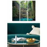 Wallity MDF1245134968 multicolor decorative mdf painting (3 pieces) | ePonuda.com