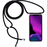 Ovitek za Samsung Galaxy J4 Plus z vrvico in pasom, prosojen silikonski TPU ovitek s trakom za nošenje okoli vratu, (5000138987)
