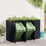  Skladištenje kanti za 3 kante Crna 204 x 77,5 x 121,5 cm | shoptok.hr