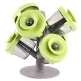 Pop up Spice Rack, stalak za začine sa vakuumskim poklopcima (pogledajte video) | shoptok.hr