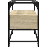 TV ormarić sa staklenom površinom boja hrasta 60x35x51 cm drvo | shoptok.hr