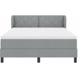  Krevet s opruga kutije Svjetlosiva 140 x 200 cm tkanina | shoptok.hr