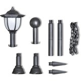 Lanac ograda sa 2 LED solarne lampe i 2 stupa | Eponuda.com