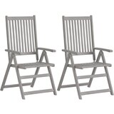 Maison Chic Vrtni stoli - Stol za vrt 4 kosi z blazinami trden akacijev les JS1635, (21877543) | Shoptok.si