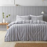 Bianca Siva flanelska posteljina za bračni krevet 200x200 cm Ticking Stripe – | shoptok.hr