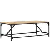 Maison Chic Klubska mizica - kavna mizica - Nizka mizica sonoma hrast 100x50x35 cm inženirski les, (21752450) Cene