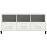 vidaXL TV ormarić bijeli 100,5 x 39 x 43,5 cm hladno valjani čelik | shoptok.hr