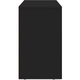  Strani šal Črna 100 x 35 x 59 cm Konstruiran les, (5000107968) | Shoptok.si