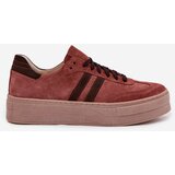 Zazoo Women's Suede Sneakers on Platform | Shoptok.si