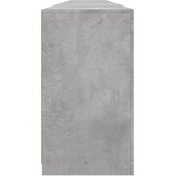  Komoda s LED svjetlima siva boja betona 283x37x67 cm | shoptok.hr