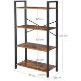  Rustikalna Polica za Knjige - LLS60BX | shoptok.hr
