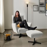 Dieter Knoll FOTELJ, bela tekstil | Shoptok.si