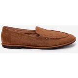 Boto Women's Loafers Made of Eco Suede Flat Camel Miryelle | shoptok.hr