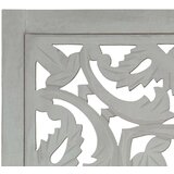 Sobna pregrada s 3 panela siva 120 x 165 cm masivno drvo manga | shoptok.hr