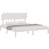  Za krevet bijeli 180x200 cm 6FT bračni od masivnog drva | shoptok.hr